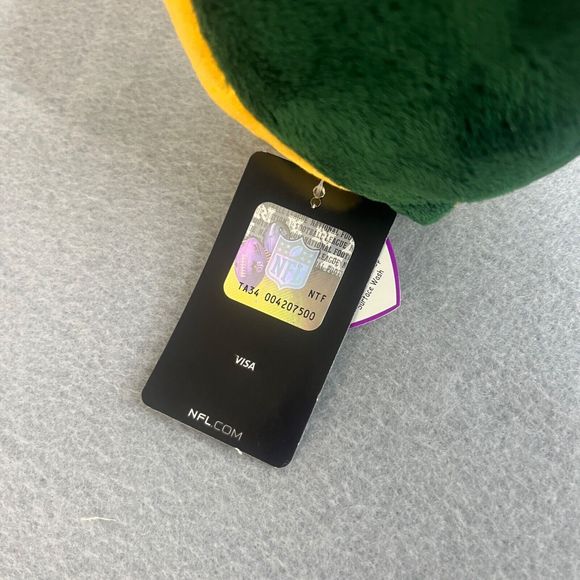 TY Beanie Ballz NFL Green Bay Packers Plush 2012 Retired - Picture 5 of 5